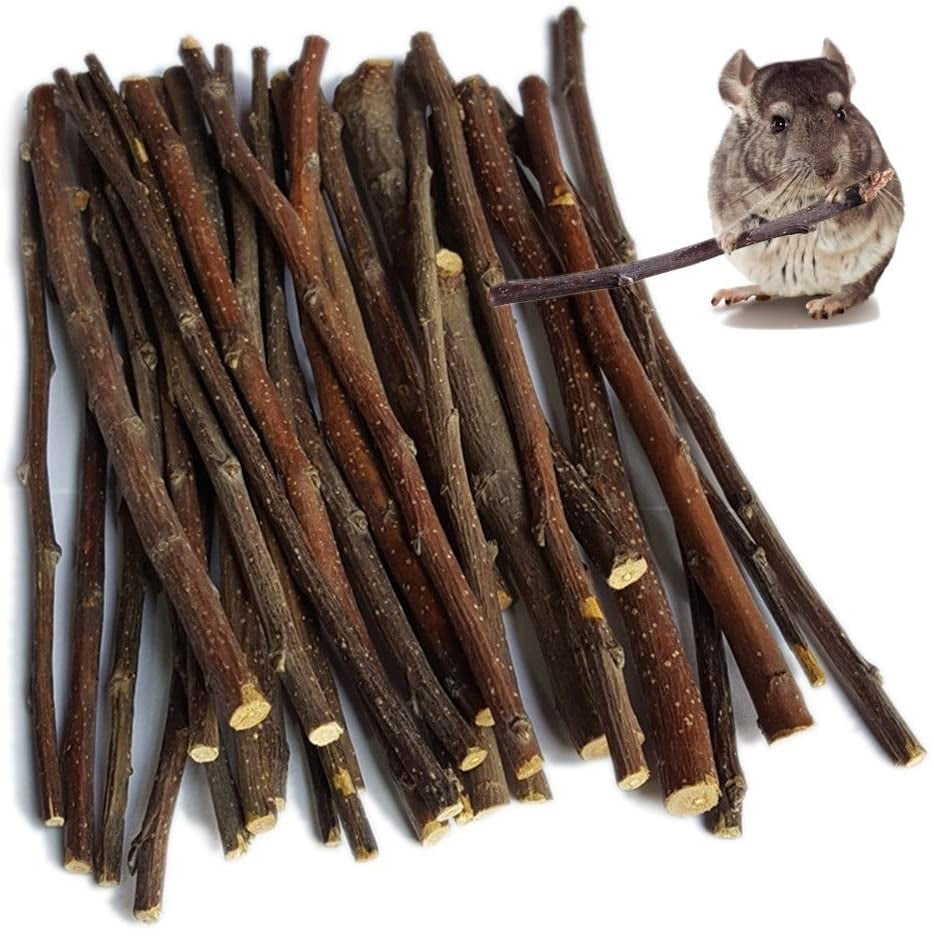 500g(18oz) Apple Sticks Pet Chew Toys for Rabbits Chinchilla Guinea Pigs