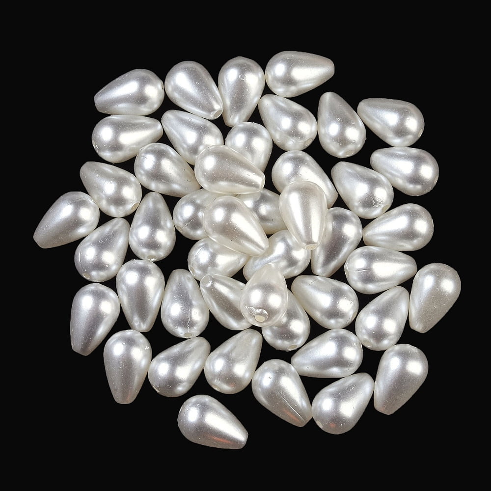 Craftdady 125Pcs ABS Imitation Shell Beads - 10x2.5mm Ocean Colors For DIY Jewelry Making, Earrings, Bracelets
