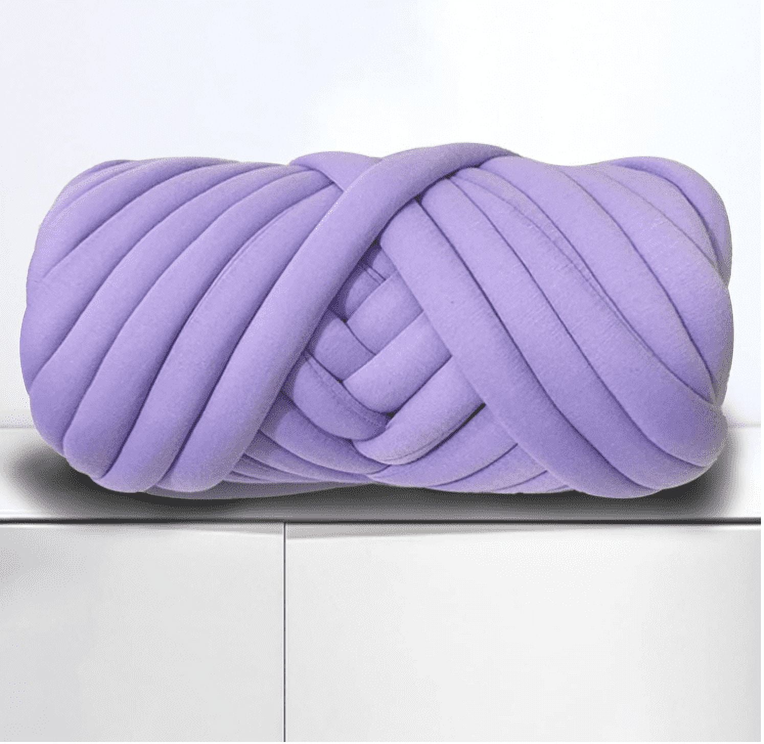 500g Arm Knitting Yarn for Chunky Braided Knot Throw Blanket DIY Soft Extra Cotton Washable Tube Bulky Giant Yarn Walmart