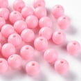 thumbnail image 1 of 500g Opaque Acrylic Beads Round Pearl Pink 12x11mm Hole: 1.8mm about 566pcs/500g, 1 of 6