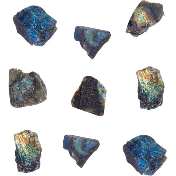 500g Raw Natural Labradorite Nuggets Natural Rough Gemstone for Cabbing Tumbling Cutting Lapidary Polishing Labradorite Home