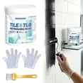 thumbnail image 1 of 500g Semi-Gloss Black Tub and Tile Refinishing Kit, Low Odor Water-Based Paint with Tools, Waterproof Scratch Resistant Coating for Ceramic Porcelain Fiberglass Bathtub Sink Countertop, 1 of 9