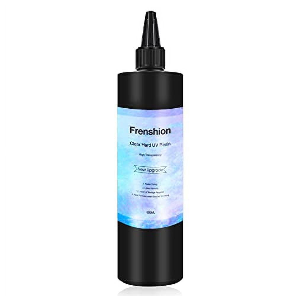 500g UV Resin-Upgrade I Minute Quick Cure! Hard Type Crystal Clear Epoxy Resin, UV Glue Ultraviolet Curing, Solar Cure Sunlight Activated Resin Clear Adhesive Glue For Jewelry Making Craft Decoration