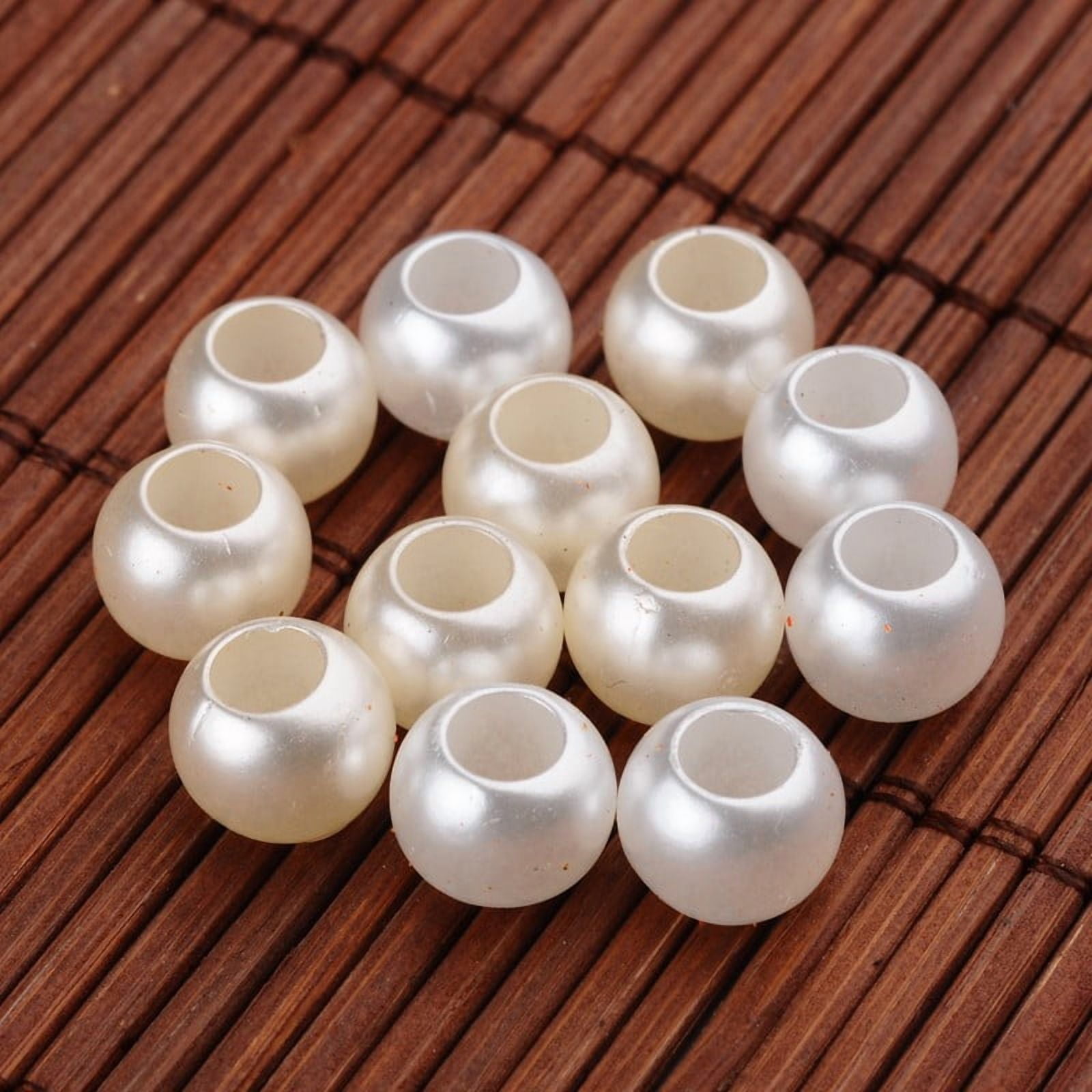 500gs Acrylic Imitation Pearl Beads Rondelle Mixed color 10x8mm Hole: 5mm about 1320pcs/500g
