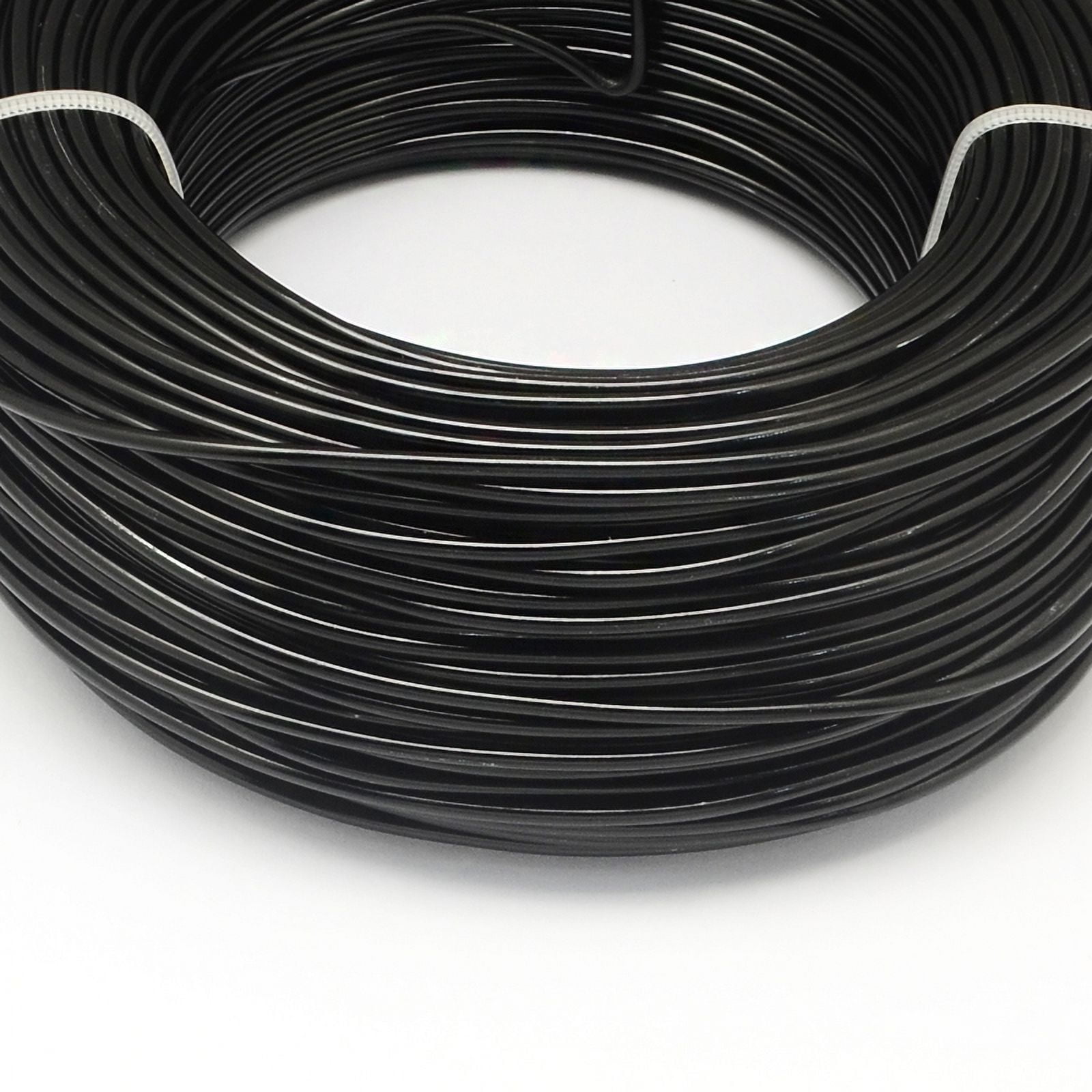 500gs Anodized Aluminum Wire Bendable Metal Craft Wire Flexible Craft Wire for Beading Jewelry Craft Making Black 10 Gauge 2.5mm 35m/500g(114.8 Feet/500g)