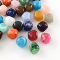 thumbnail image 1 of 500gs Bicone Imitation Gemstone Acrylic Beads Mixed color 18x19x17mm Hole: 2mm about 170pcs/500g, 1 of 2