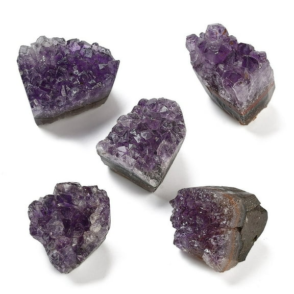500gs Nuggets Natural Amethyst Geode Crystal Cluster for Feng Shui Home Ornaments 36~46x35~38x35~38mm about 8pcs/500g