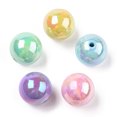 thumbnail image 1 of 500gs Opaque Acrylic Beads AB color Round Mixed color 20x19mm Hole: 2~3mm about 111pcs/500g, 1 of 4
