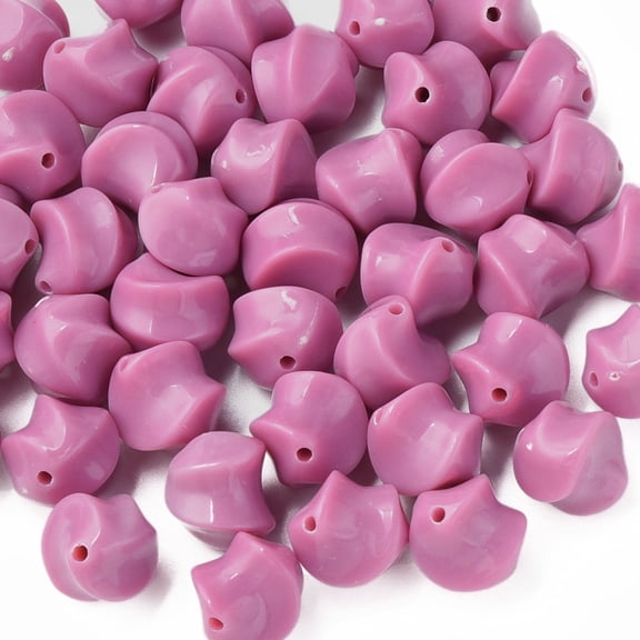 500gs Opaque Acrylic Beads Twist Flamingo 14.5x14x14mm Hole: 1.6mm about 390pcs/500g