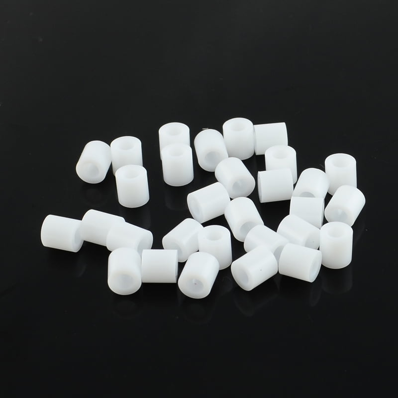 500gs PE Fuse Beads Melty Beads Tube White 5x5mm Hole: 3mm about 8000pcs/500g