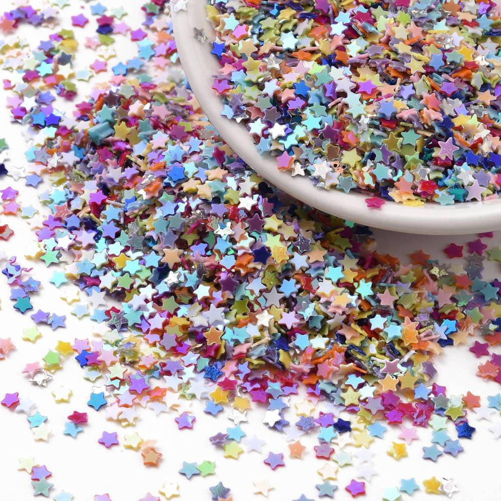 500gs Shining Nail Art Glitter Manicure Sequins DIY Sparkly Paillette Tips Nail Star Mixed Color 2.5x2.5x0.3mm
