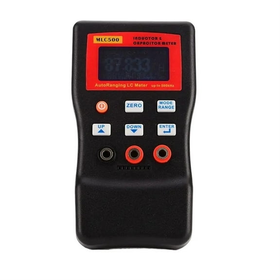 500kHz Digital Capacitance Inductance Meter AutoRanging Component Tester MLC500 LC Meter LC And RC Oscillation With SMD Clip ,Versatile Measurement
