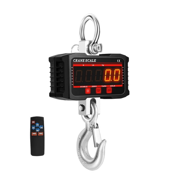 500kg/1000kg Digital Crance Scale High Load Industrial Electronic Heavy Duty Weight Hook Crane N/ Lb/ Kg 3 Units Hanging Scale ,Reliability