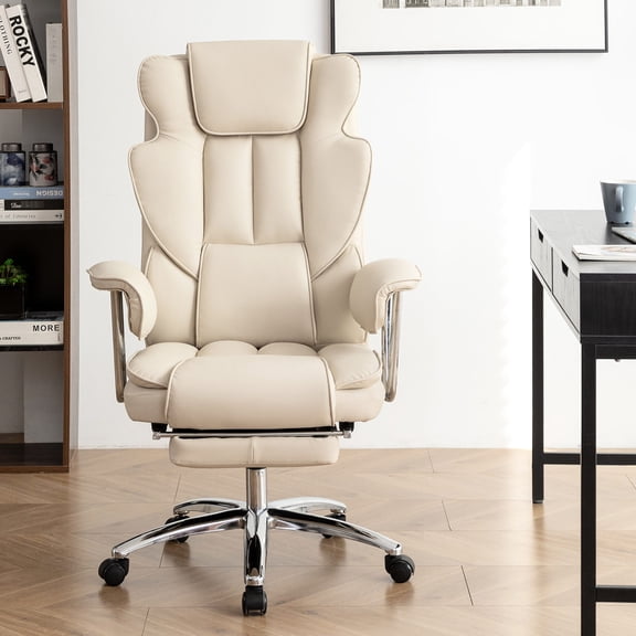 500lbs Capacity Office Chair with Breathable Leather / Long - lasting and Comfortable