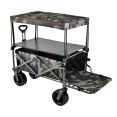 500lbs Collapsible Folding Wagon,Utility Grocery Wagon for Camping
