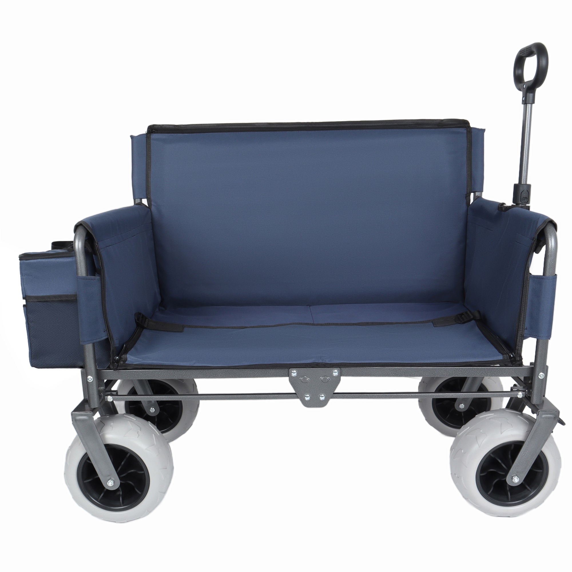 Ffe Carts 500lbs Heavy Duty 3-in-1 Folding Wagon Cart with Bench Seat & All ...