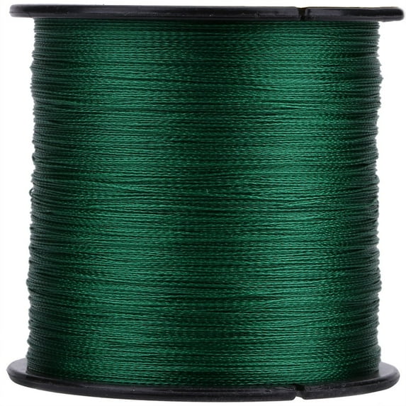 500m 8-Strand Braided Super Strong Fishing Line, Multi-Filament Green Rope Cord (Pack of 3)
