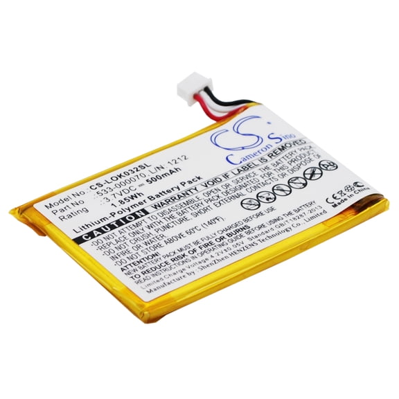 500mAh Logitech 533-000070 L/N: 1212 Battery for Ultratin Keyboard Cover Y-R0032