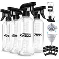 thumbnail image 1 of 500mL (17oz) Graduated Spray Bottles, 4-Pack — 360° Any-Angle Spraying for Easy Dilution, Leak-Resistant spray bottles Cleaning, Plants, Hair & Pet Use + Foldable Funnel, 1 of 4