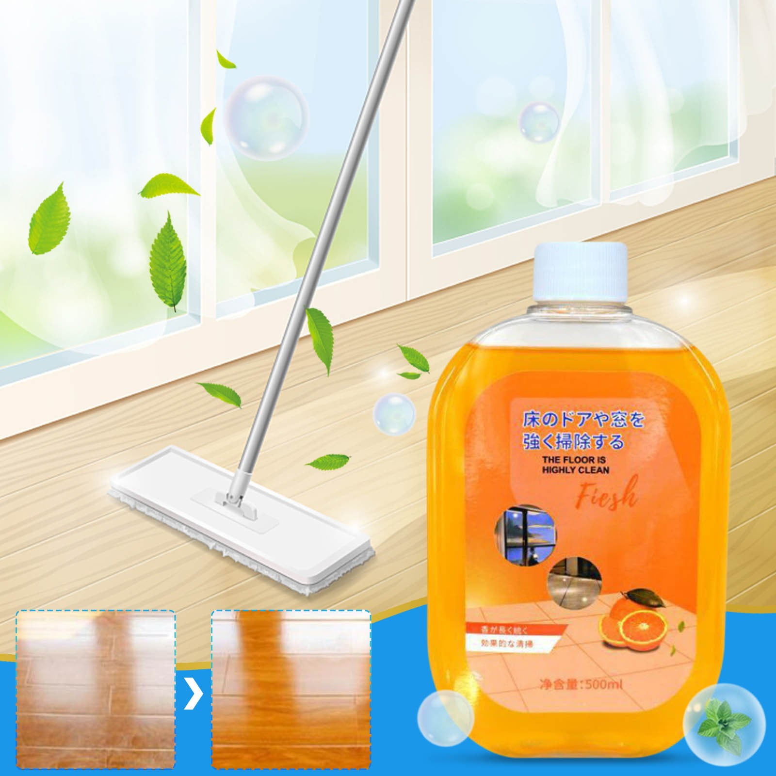 500mL Floor Cleaner, Cleaner, MultiPurpose Floor Cleaner Orange