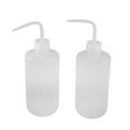 thumbnail image 1 of Unique Bargains 500mL Kitchen Plastic Tube Pour Spout Oil Graduated Squeeze Bottle Clear 2Pcs, 1 of 4