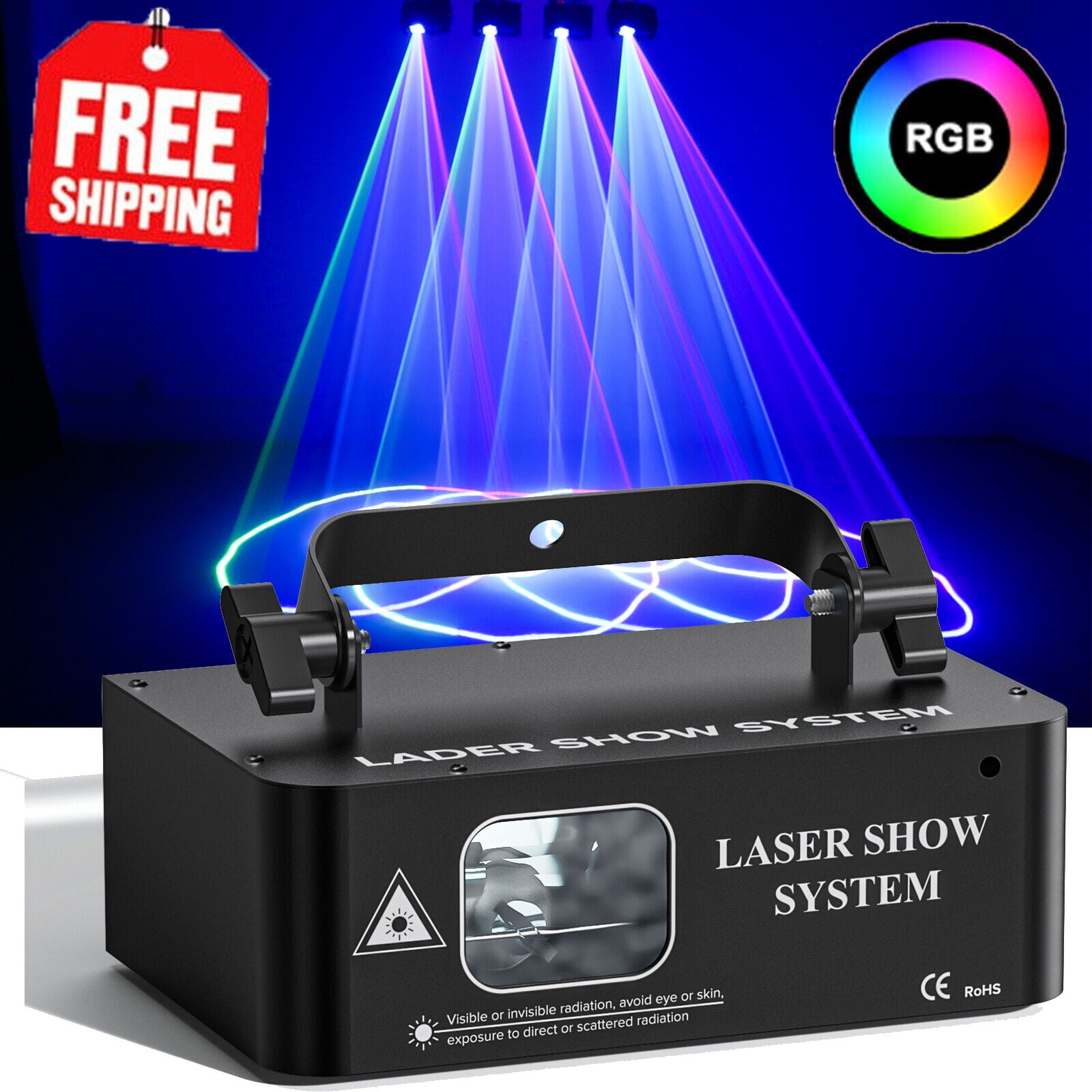 500mW DJ Disco Party Dance Party Laser Light RGB Laser Beam Scanner