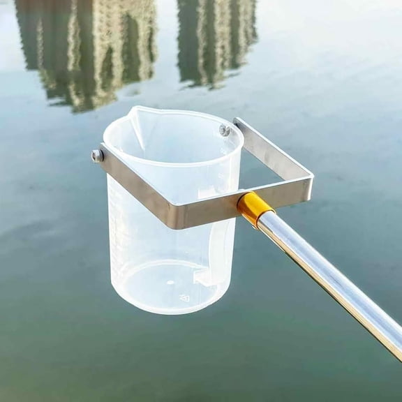 500ml/1000ml Telescopic Water Sampler, Water Sampling Dipper System, Stainless Steel Rod Pendulum Beaker Sampler Ladle for Environmental Monitoring, Water Quality(Size:2m/6.6ft,Color:Plastic 1000ml)