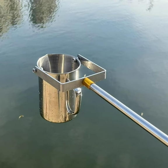 500ml/1000ml Telescopic Water Sampler, Water Sampling Dipper System, Stainless Steel Rod Pendulum Beaker Sampler Ladle for Environmental Monitoring, Water(Size:1.5m/4.9ft,Color:Stainless steel 1000ml)
