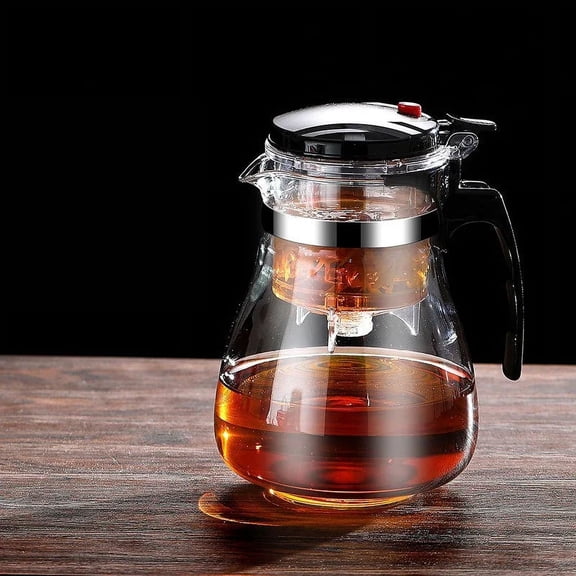 500ml-1800ml Glass Teapot Press to Filter Tea Water Separator Household Office Filter Tea Maker Kung Fu Teaware Holiday Gifts