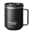 thumbnail image 1 of 500ml 304 Stainless Steel Coffee Mug with Dual-Mode Sealed Lid, Leak-Proof Insulated Travel Tumbler with Wide Handle for Office, Commute & Home, 1 of 8