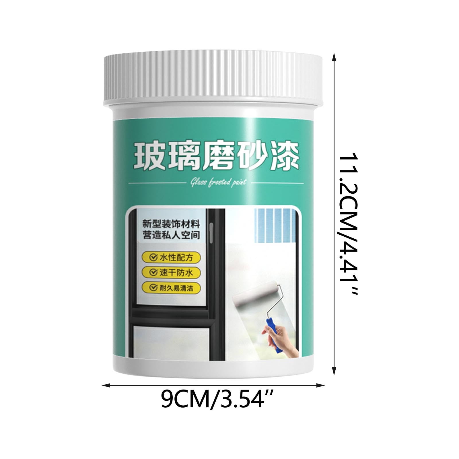 500ml Anti-Peeping Water-Based Frosted Glass Paint Translucent Waterproof Coating for Office Home Privacy Solution
