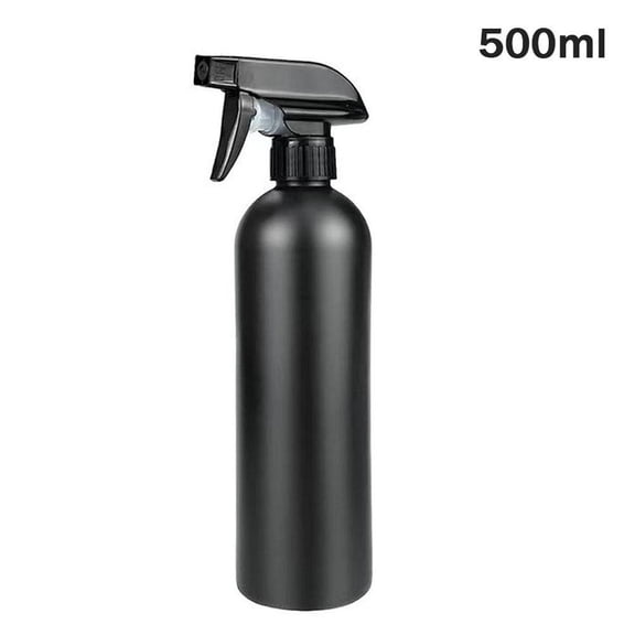 500ml Black Refillable Spray Bottle Leak-proof Opaque Plastic for Essential Oils, Garden, Cleaning