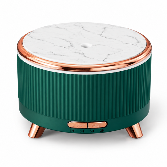 500ml Blue Green Ultrasonic Oil Diffuser with Ambient Lighting