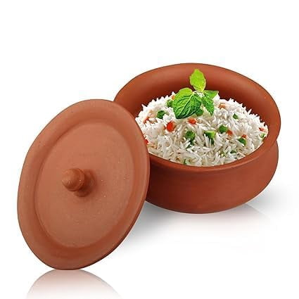 500ml Clay Dahi Handi with Lid – Natural Unglazed Earthenware Yogurt ...
