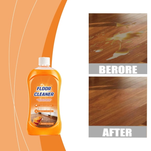 500ml Concentrated Floor Cleaner Solution, for Hardwood, Tile & Laminate, Removes Dirt & Adds Shine, Fast-Drying Formula
