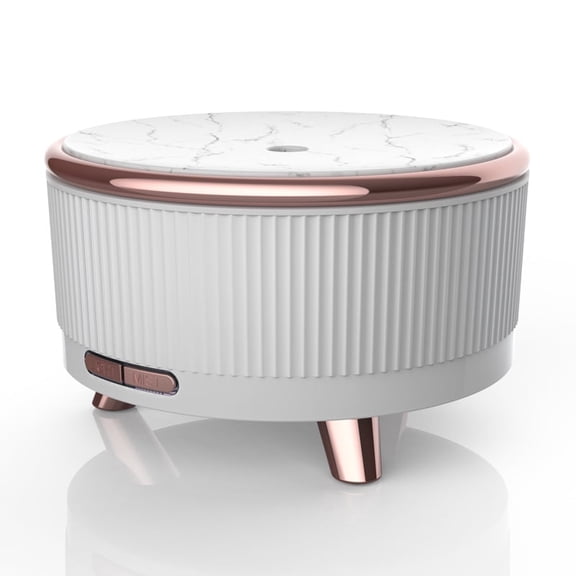 500ml Essential Oil Diffuser, Marble & Rose Gold Ultrasonic Humidifier with 7 LED Colors, Timer & Auto Shut-Off, Quiet Aromatherapy Diffuser for Home, Office, Bedroom (Dark Green/White/Black)