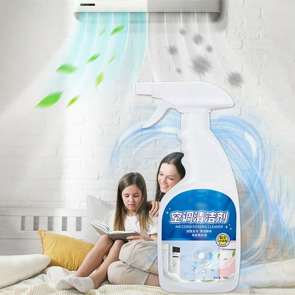 500ml Foam Air Conditioner Cleaner  Heavy-Duty Degreaser for HVAC, Ceiling Fans & Kitchen Exhaust Fans | Non-Toxic, No-Rinse Appliance Cleaning Spray with Deep Penetrating Foam