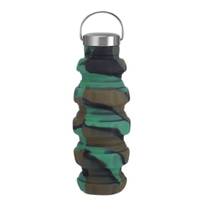 500ml Foldable Leakproof Water Bottle, Reusable Expandable Portable Sports Drinking Cup, Lightweight Collapsible Water Container for Outdoor Hiking Travel Daily Hydration Use