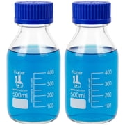 500ml Glass Media Storage Bottles, Round, with GL45 Screw Cap, Karter Scientific 251M4 Single