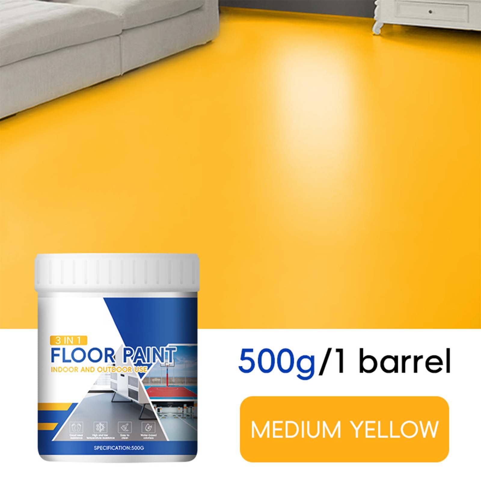 500ml Household Three-In-One Epoxy Floor Paint, Water-Based Cement ...
