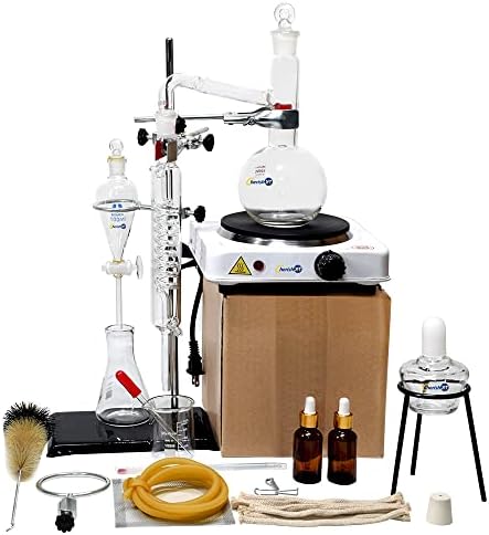 500ml Lab Glassware Distillation Kit Essential Oil Distillation ...