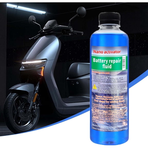 500ml Lead-Acid Battery Recovery Reconditioning Liquid, Desulfation Additive Cleaner Sulfate Remover, Protection Battery Maintenance Fluid for Car Motorcycle Electric Vehicle Batteries