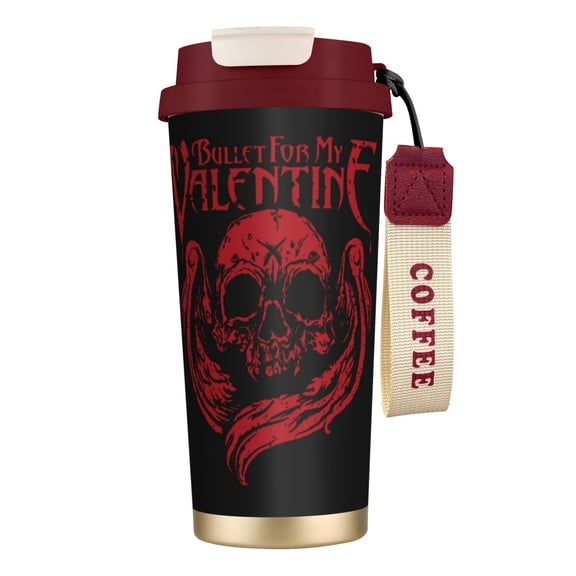 500ml Leak Proof Reusable Vacuum Insulated Mug Bullet For My Valentine (25) 316 Stainless Steel Coffee Cup Red Tumbler