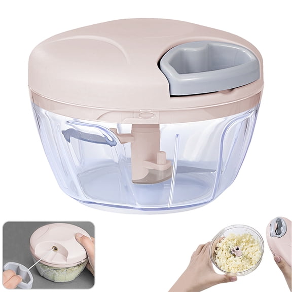500ml Manual Garlic Press Multifunctional Food Mixer Garlic Grinding Chopper Food Vegetables Cutter Meat Grinders Kitchen Tool