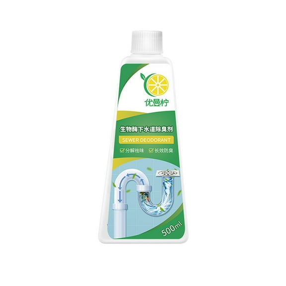 500ml Multi Function Pipe Deodorizer Liquid, Sewer Odor Removal Maintenance Agent, Drain Cleaner for Washbasin Toilet, Household Pipeline Daily Care Layout