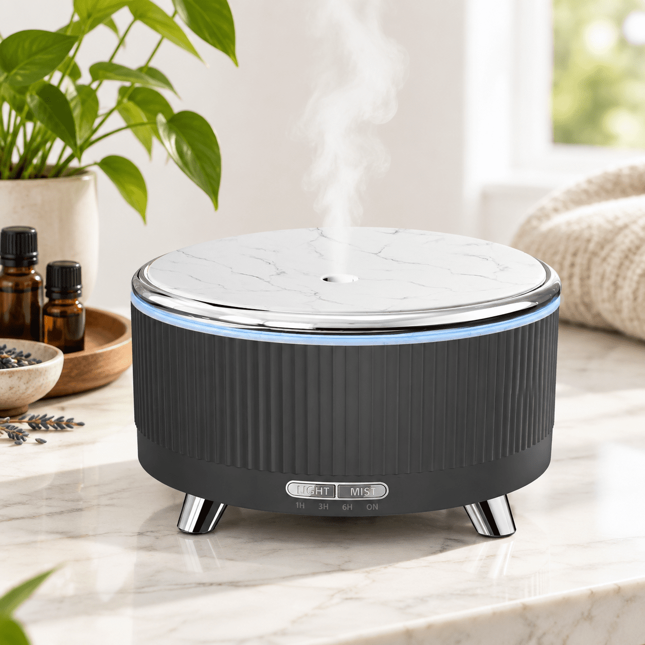 500ml Oil Diffuser Ultrasonic Aromahumidifier - Walmart.com