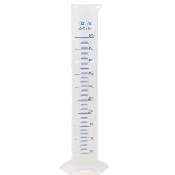 500ml Plastic Graduated Cylinker, Measuring Cylinder Graduated Cylinders Lab Supplies Laboratory Tools