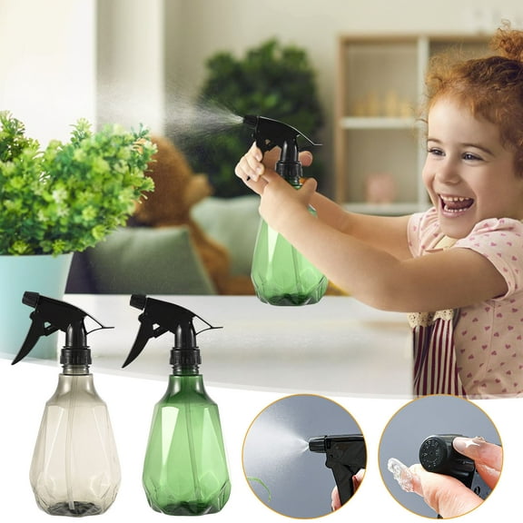 500ml Plastic Pressure Spray Watering Can | Adjustable Nozzle Fine Mist or Stream | Thick PET Refillable Gardening Houseplant Flower Water Sprayer – Portable Manual Pump