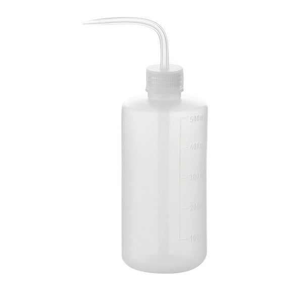 500ml Plastic Squeeze Bottle with Narrow Mouth, Graduated Measurements, Lab Wash Bottle for Chemistry and Gardening
