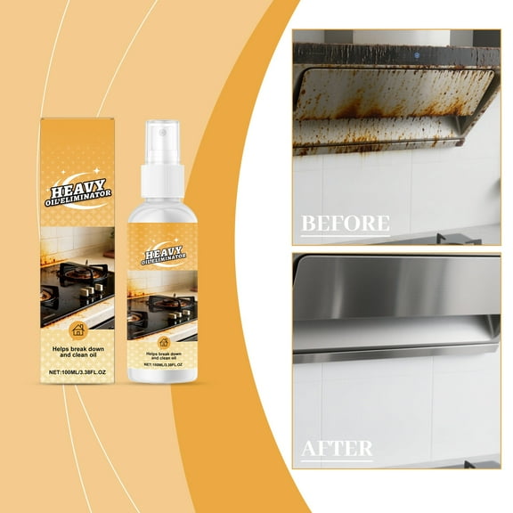 500ml Powerful Kitchen Grease Cleaner – Multipurpose Grease Remover for Pots, Pans, Countertops & Appliances 3.38FL.OZ